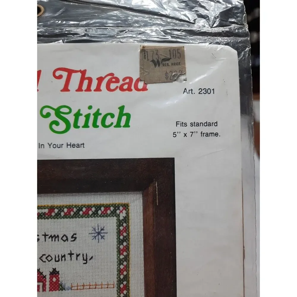 Counted Thread Cross Stitch Kit Christmas In Your Heart Vintage